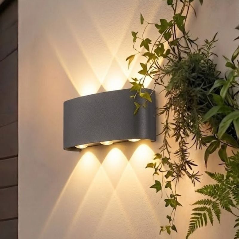 Đèn hắt tường trang trí 6 tia ánh sáng màu RA21-6M