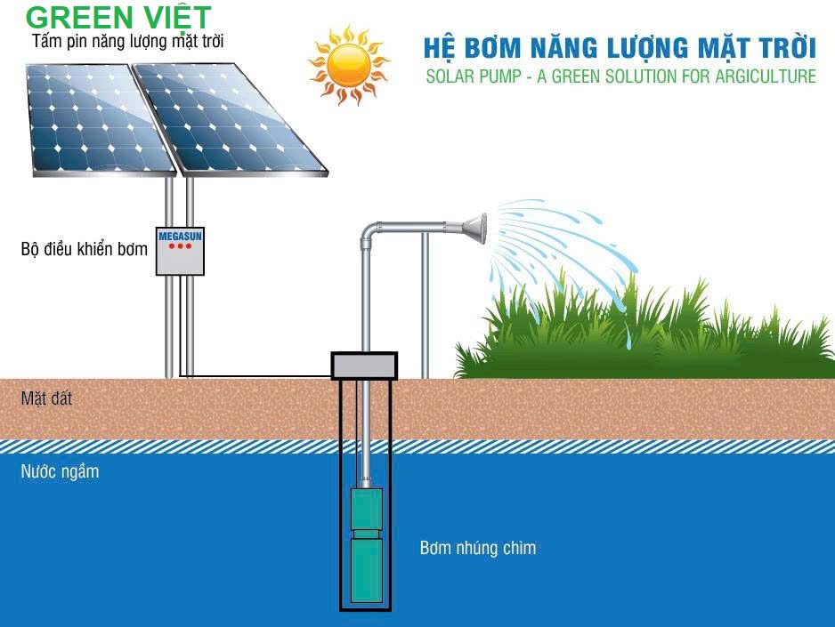 Máy bơm năng lượng mặt trời 2.2kW