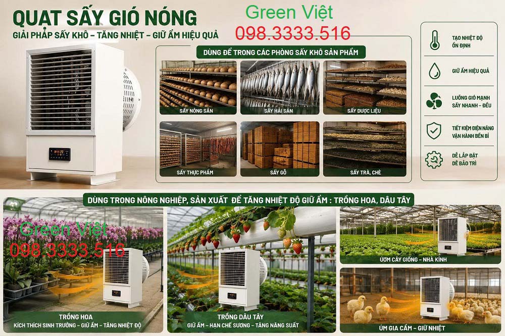 Máy Sưởi Công Nghiệp Mitsuta XNXD-5, XNXD-10, XNXD-15 (Điện 3 Pha)