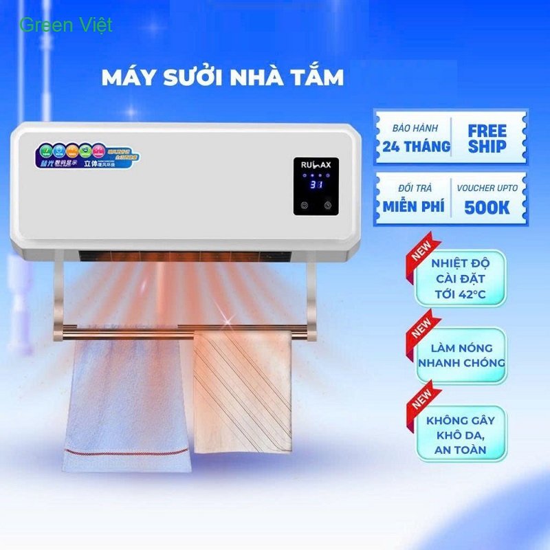 Máy sưởi gốm thông minh cao cấp QSG03