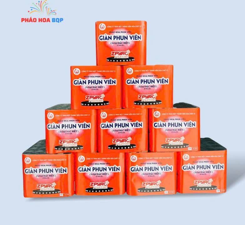 Pháo Hoa Giàn Phun Viên Z121 Bộ quốc Phòng