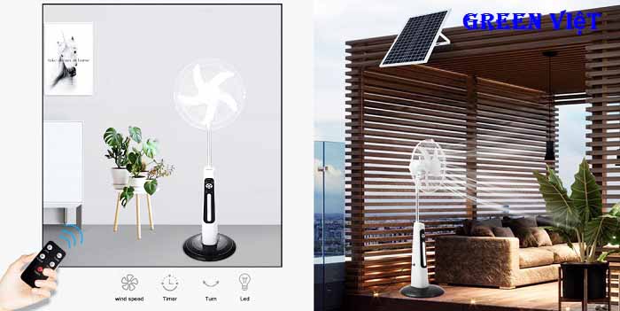 Quạt cây năng lượng mặt trời QC.05