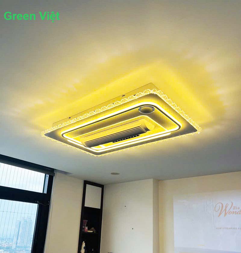 Quạt Trần Đèn Không Cánh Hiện Đại QTD05 Mẫu Mới