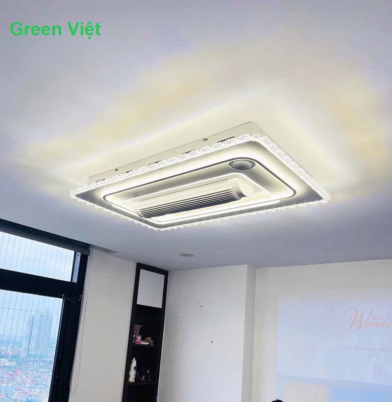 Quạt Trần Đèn Không Cánh Hiện Đại QTKC03