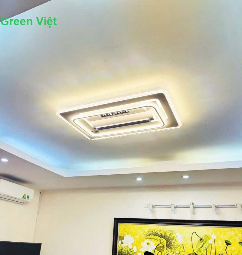 Quạt Trần Đèn Không Cánh Hiện Đại QTKC03