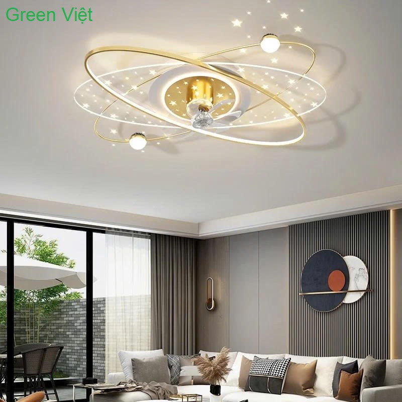 Quạt Đèn Ốp Trần QOT-110 Hiện Đại