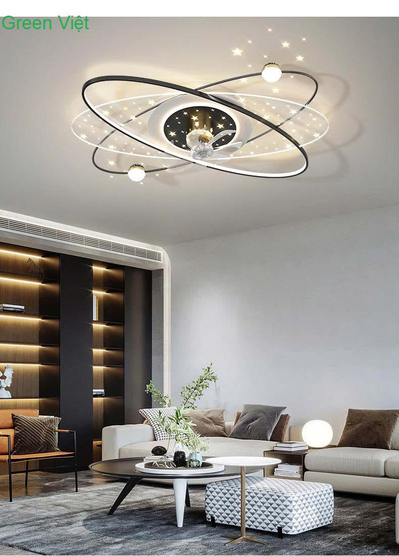 Quạt Đèn Ốp Trần QOT-110 Hiện Đại