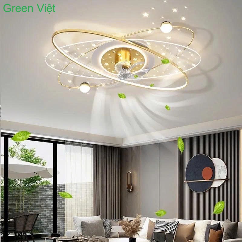 Quạt Đèn Ốp Trần QOT-110 Hiện Đại