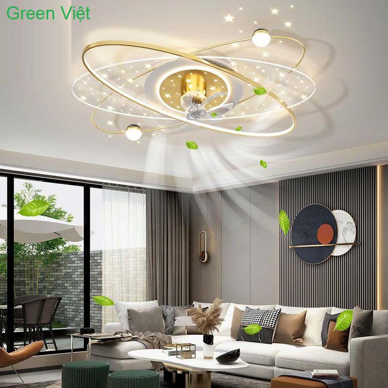Quạt Đèn Ốp Trần QOT-110 Hiện Đại