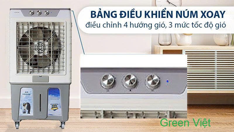 Quạt hơi nước 45lit DHHN-06 cao Cấp Green Việt