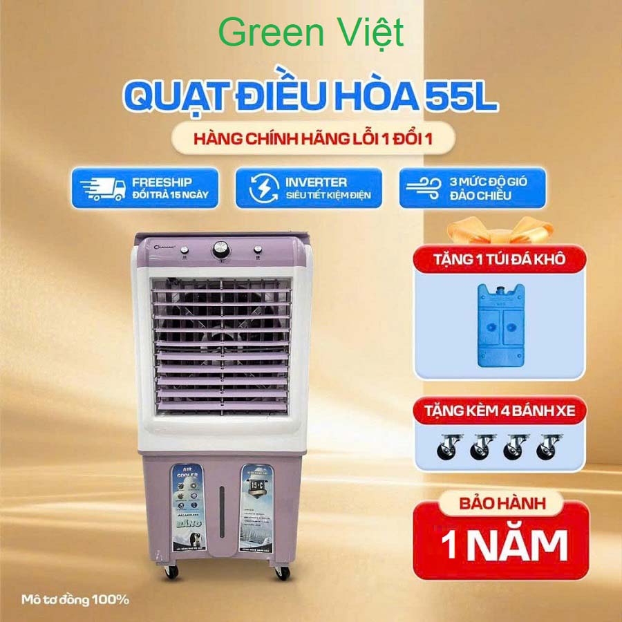 Quạt điều hòa hơi nước 45lit DHHN-08 Cao Cấp