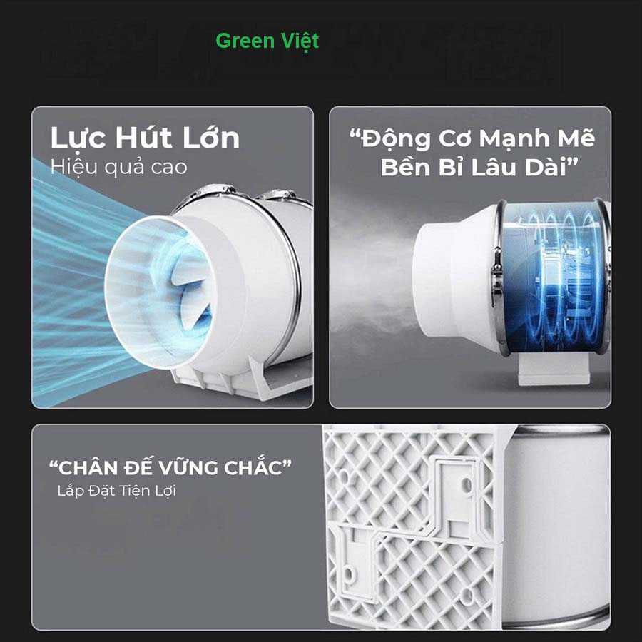 Quạt hút mùi nối ống HF bếp, nhà hàng, quán ăn, căn hộ