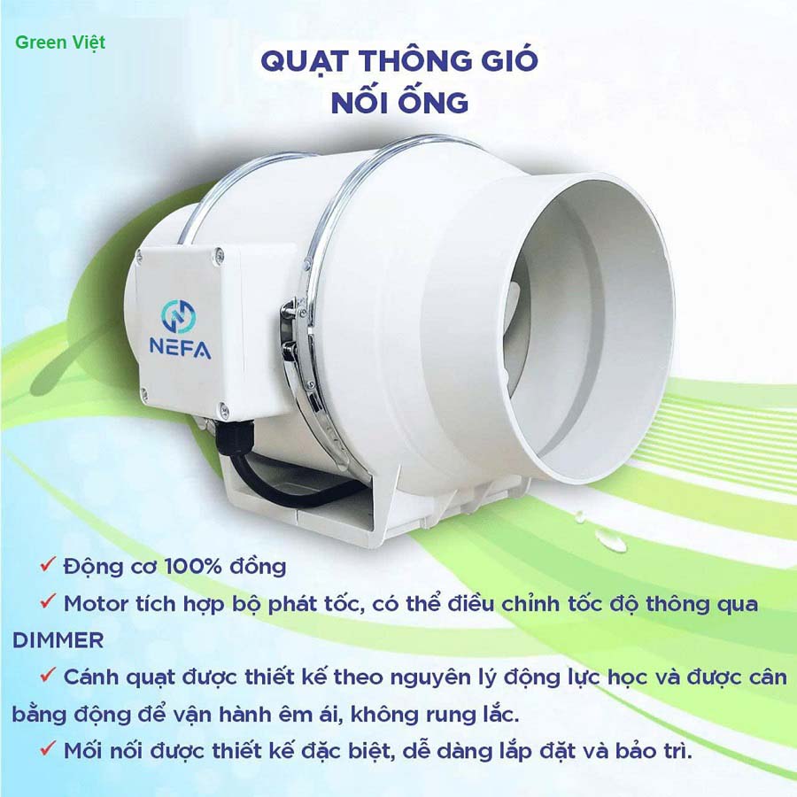 Quạt hút mùi nối ống HF bếp, nhà hàng, quán ăn, căn hộ