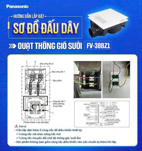 Quạt Hút Sưởi FV-30BZ1 Panasonic