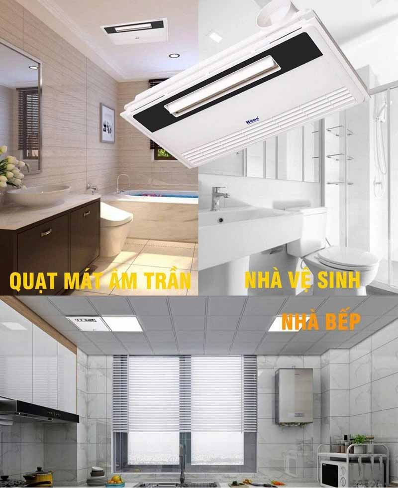 Quạt mát âm trần tích hợp thông gió Hans H20R