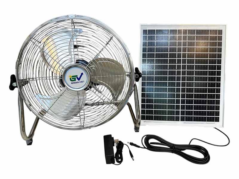 Quạt năng lượng mặt trời Q01A tích điện đa năng