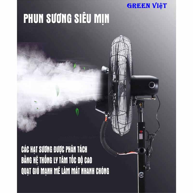 Quạt Phun Sương Cao Cấp HAU075 Hạt Min