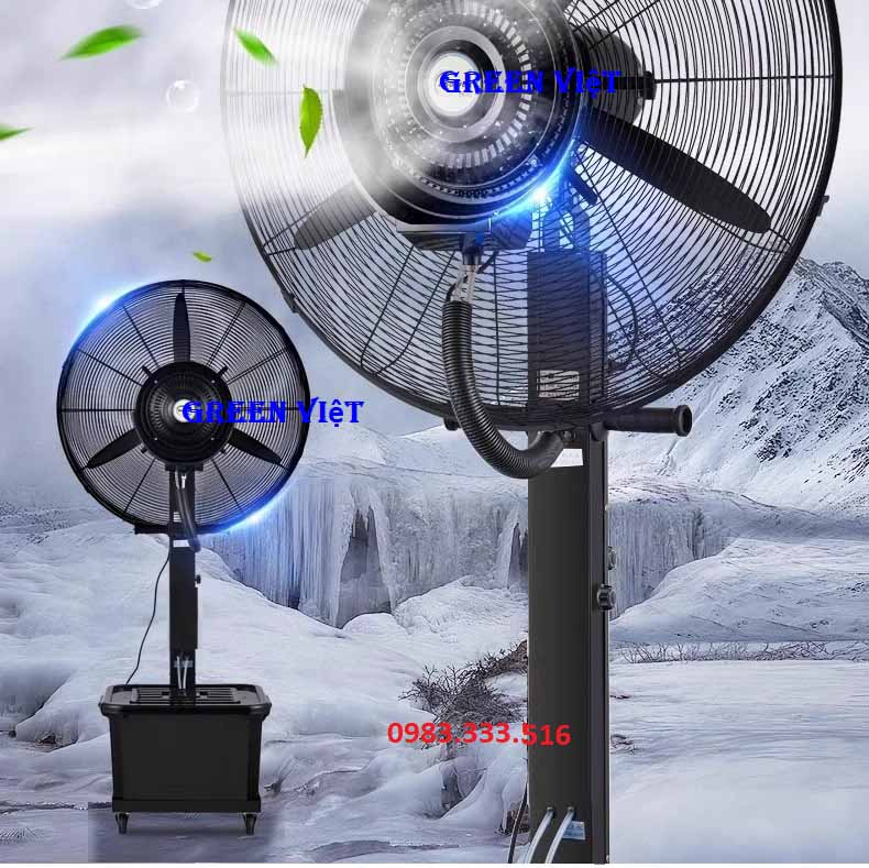 Quạt Phun Sương Cao Cấp HAU075 Hạt Min