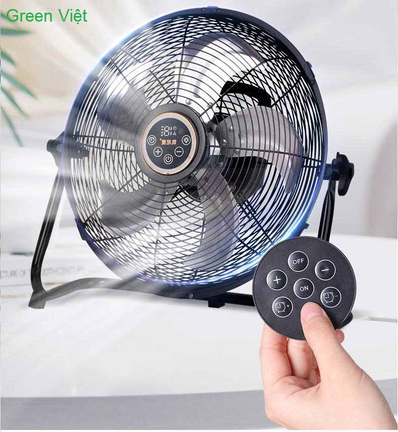 Quạt Sàn Năng Lượng Mặt Trời QSNL09 Có Khiển