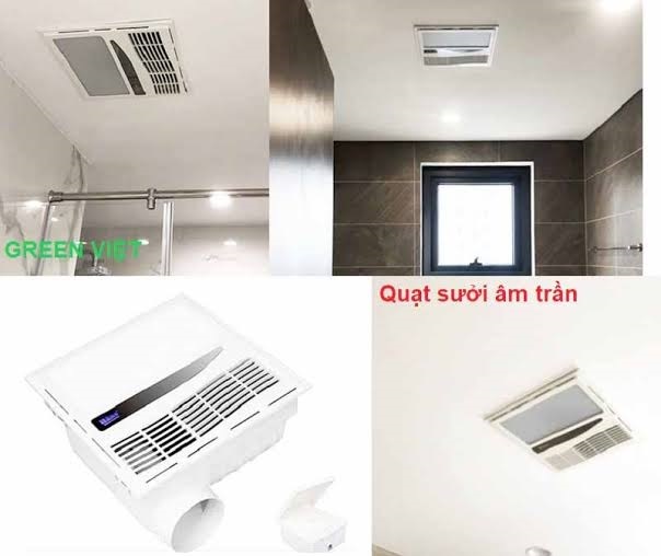 Quạt Sưởi Âm Trần Nhà Tắm HA-S Hiện Đại