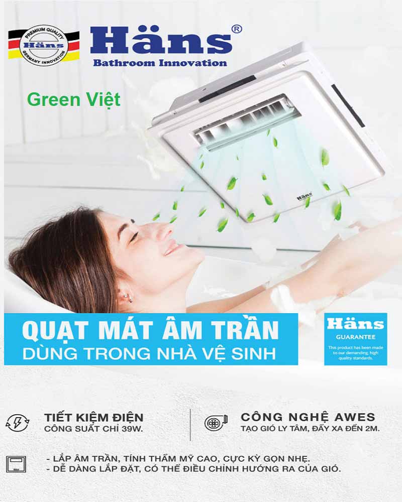 Quạt Thổi Gió Mát H10S Bếp Hoặc Nhà Vệ Sinh
