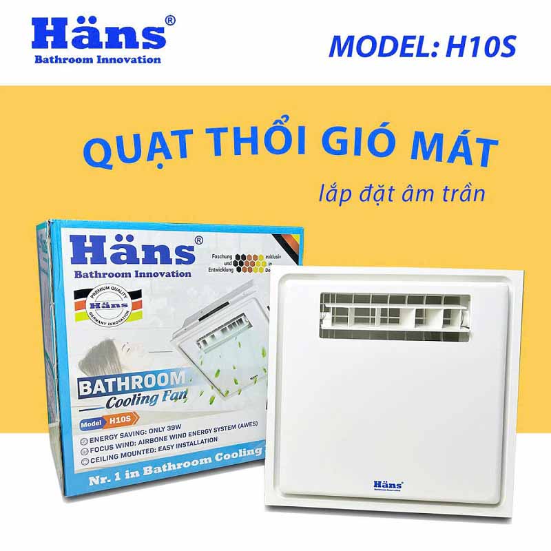 Quạt Thổi Gió Mát H10S Bếp Hoặc Nhà Vệ Sinh