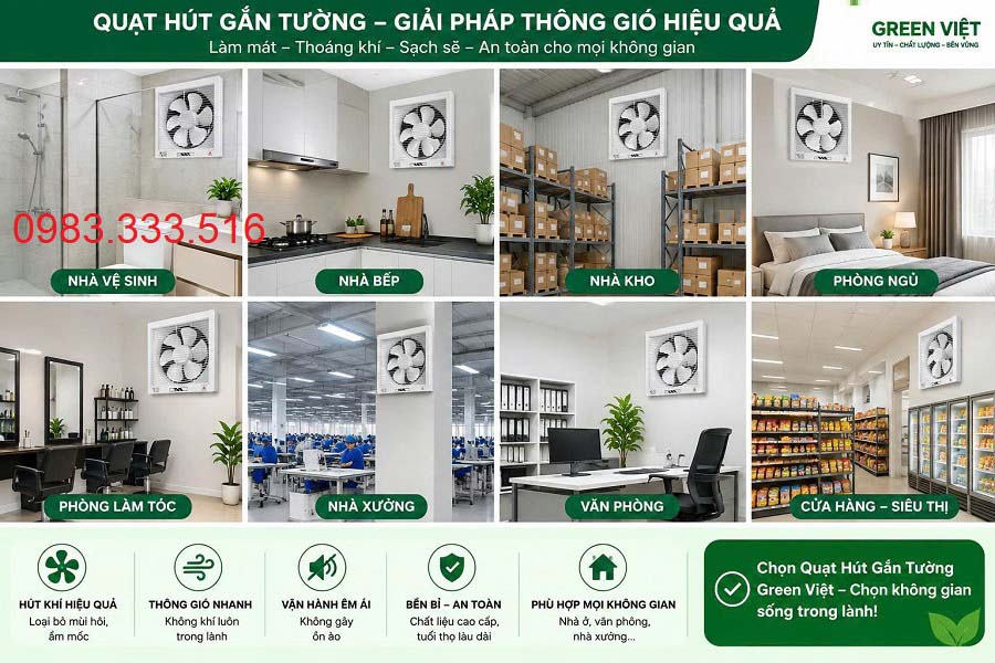 Quạt Thông Gió Gắn Tường Tico 1 Chiều TC-15AV6, 20AV6, 25AV6, 30AV6