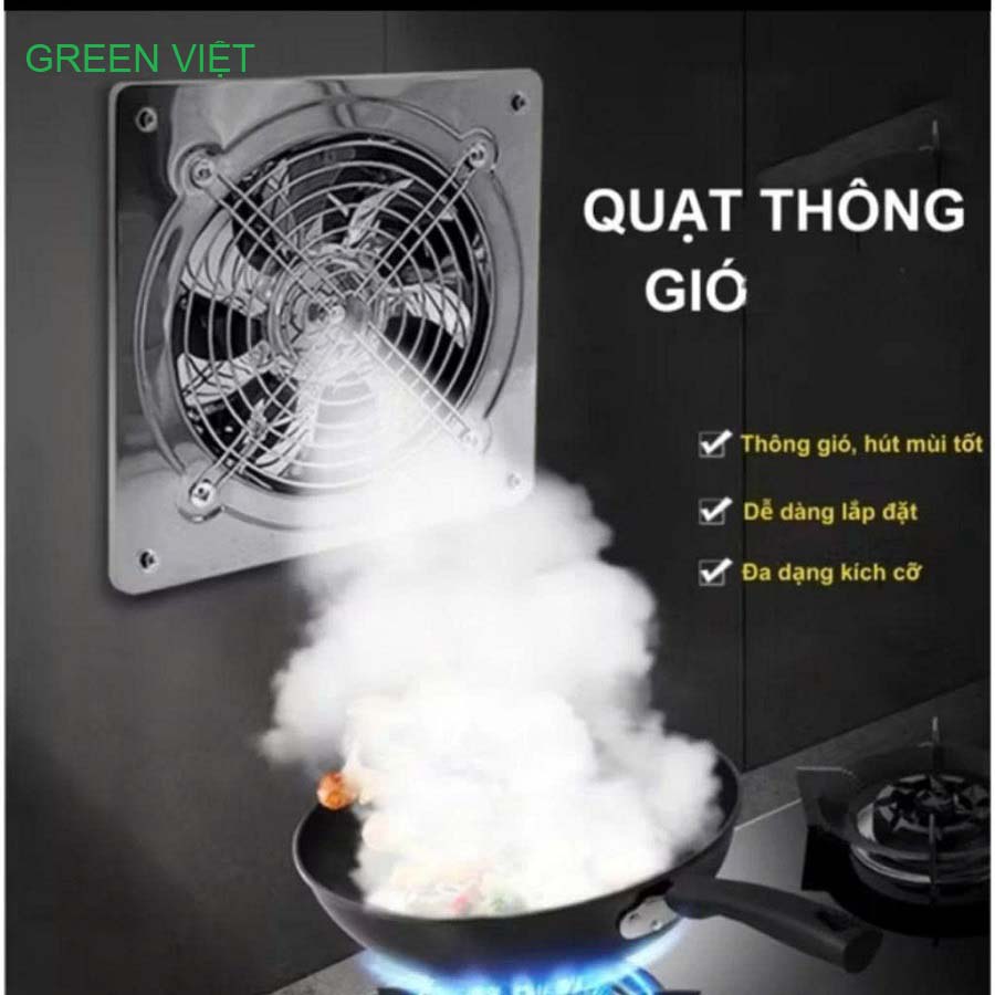Quạt Thông Gió INox FD150, FD200, FD250, FD300 – Green Việt