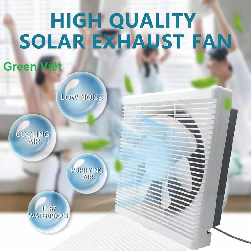 Quạt thông gió năng lượng mặt trời QTG01
