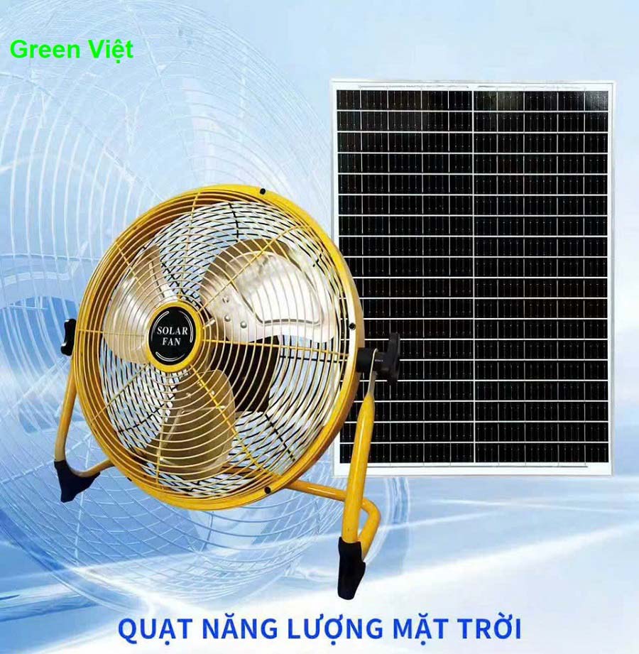 Quạt tích điện năng lượng mặt trời QNLV026 tốt