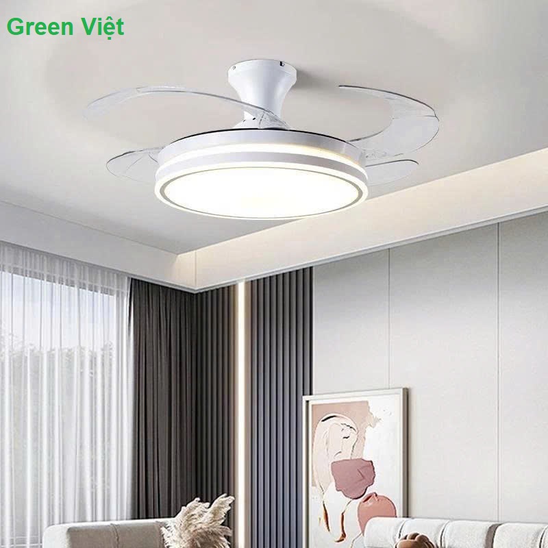 Quạt trần đèn cánh cụp cao cấp CQ8120