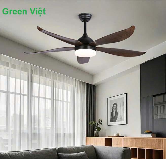 Quạt Trần Đèn Cánh Gỗ QTTG-142