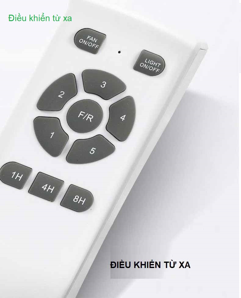 Quạt Trần Đèn Cánh Ngắn QTV242 Ban Công, Nhà Chòi