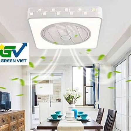 Quạt trần đèn hàn quốc QTD01 thích hợp trung cư và trần thấp