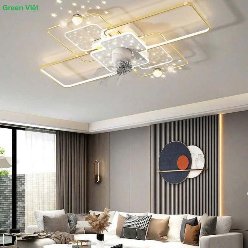 Quạt Trần Đèn Hiện Đại QTHD01 Sang Trọng và Đẳng Cấp