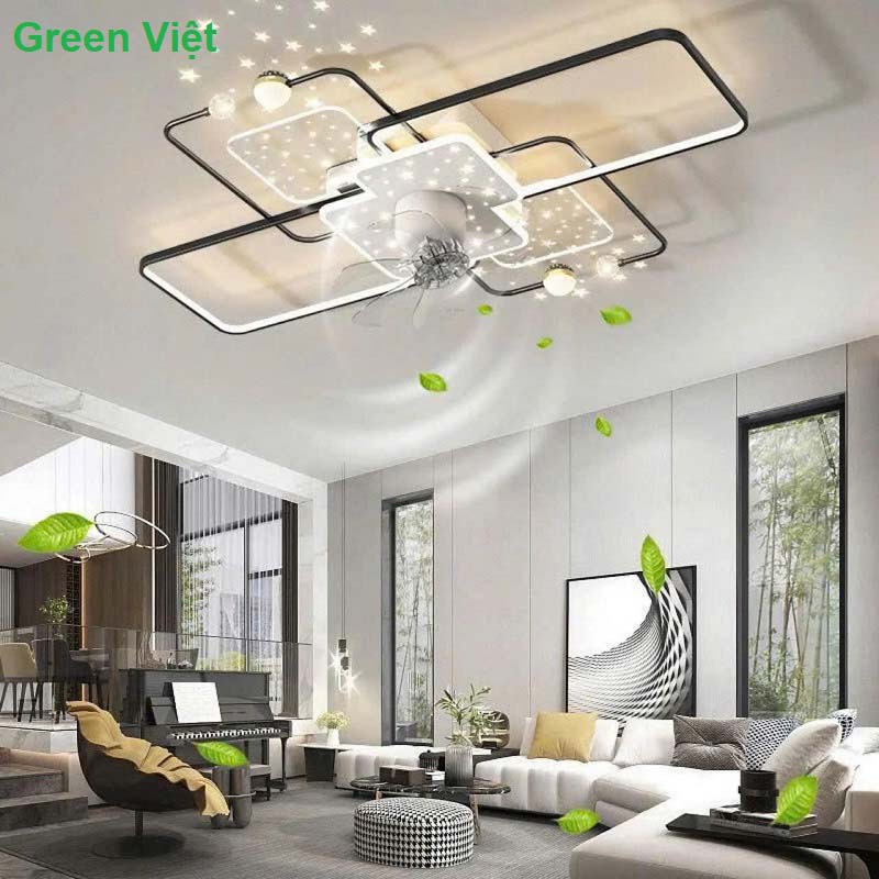 Quạt Trần Đèn Hiện Đại QTHD01 Sang Trọng và Đẳng Cấp