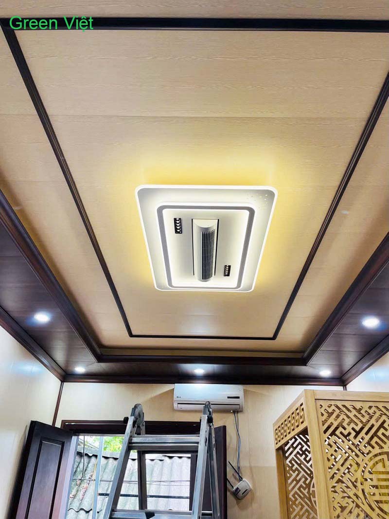 Quạt Trần Đèn Không Cánh Hiện Đại QTKC03