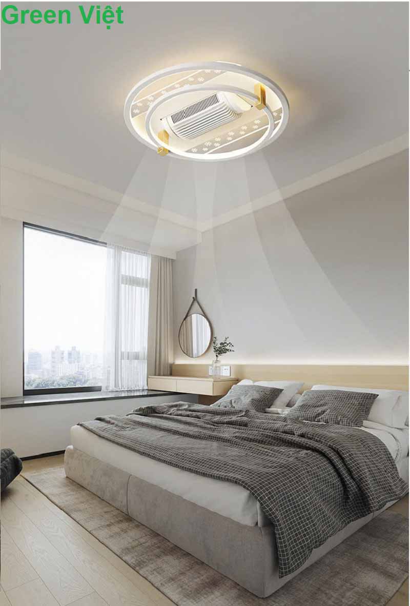 Quạt trần đèn không cánh QHT08