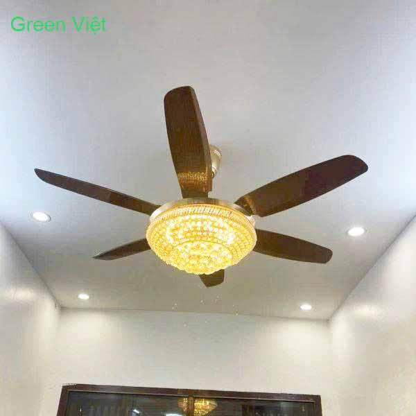 Quạt trần đèn led trang trí QTDP28 Nội Thất