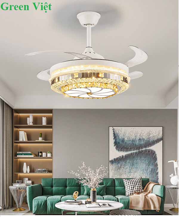 Quạt Trần Cánh Cụp Cánh Xòa