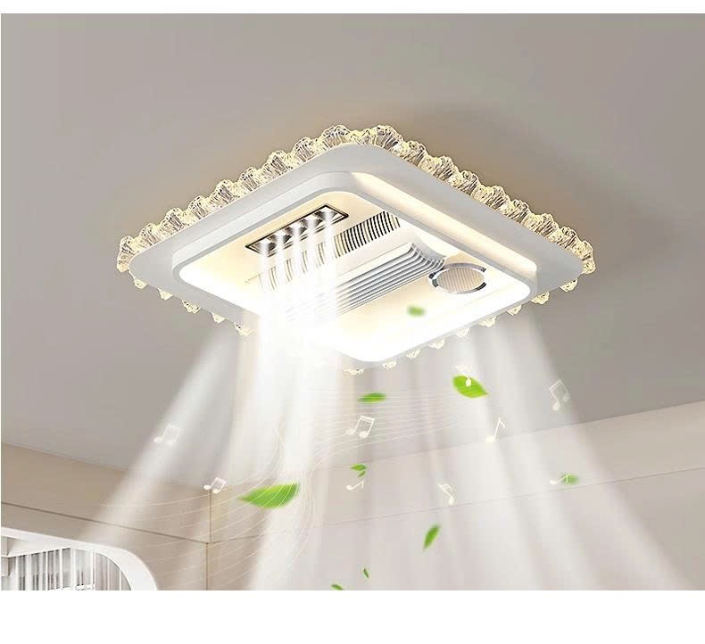 Quạt trần đèn phòng khách QTDPK500 mẫu mới hiện nay
