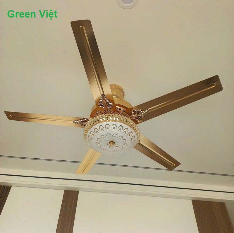 Quạt trần đèn phòng khách QTPKT08 Cao Cấp