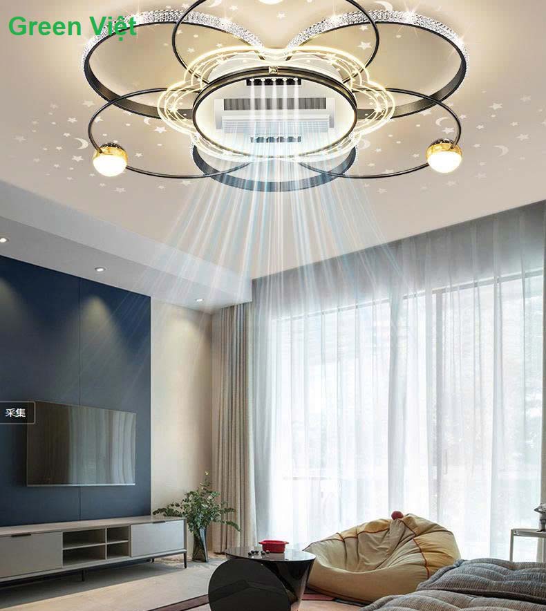 Quạt trần đèn QTDG-51 Thiết Kế Hiện Đại