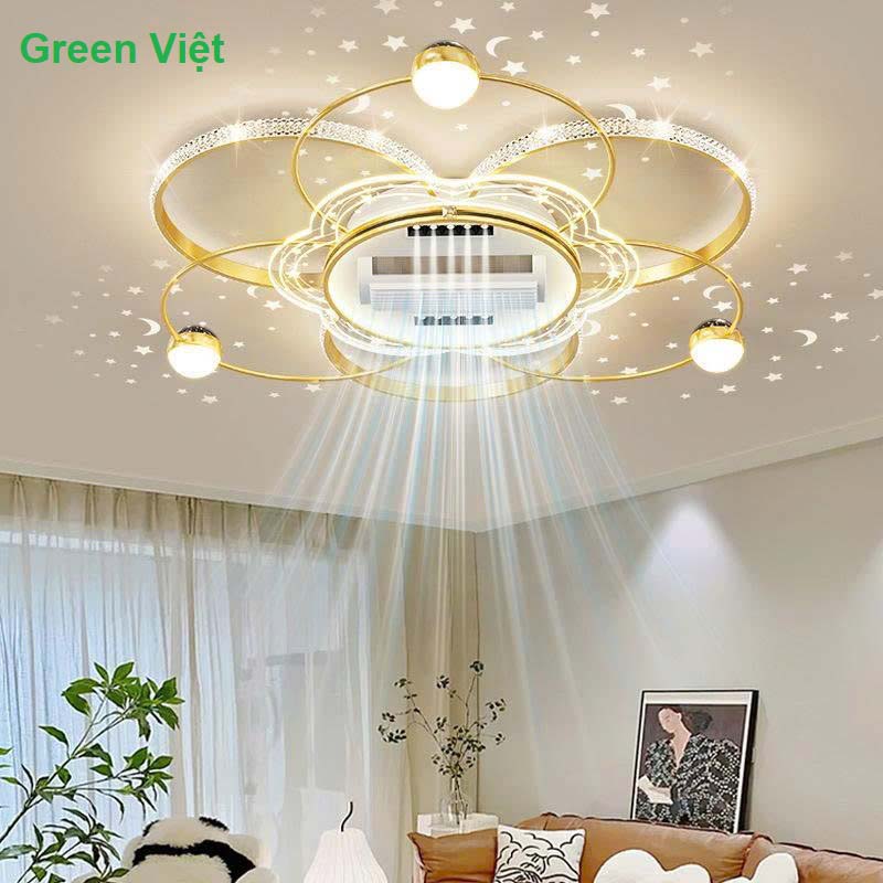Quạt trần đèn QTDG-51 Thiết Kế Hiện Đại