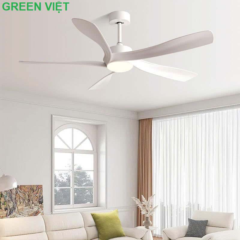 Quạt trần đèn trang trí cao cấp HTQ.28 mẫu mới Loại xịn Phòng khách