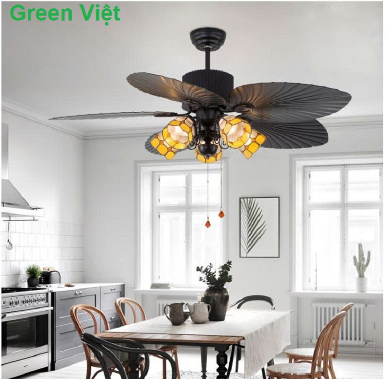 Quạt Trần Trang Trí Nhà Vườn Tân Cổ Điển QTT85