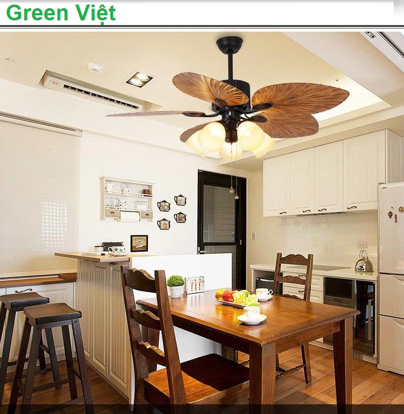 Quạt Trần Trang Trí Nhà Vườn Tân Cổ Điển QTT85