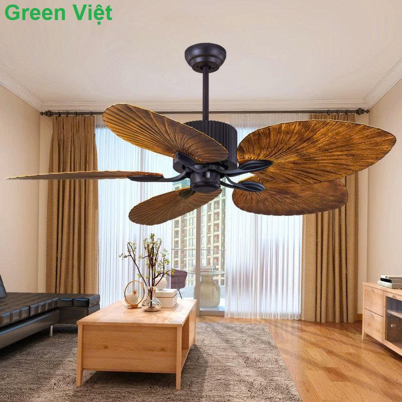 Quạt Trần Trang Trí Nhà Vườn Tân Cổ Điển QTT85