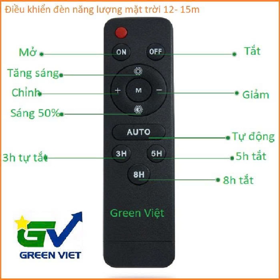 Remote điều khiển đèn năng lượng mặt trời