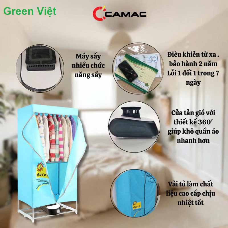 Tủ Sấy Quần Áo Ccamac Loại To 160x70